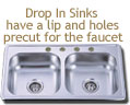 Image of a drop in sink