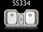 SS334 Triple Bowl Undermount Sink